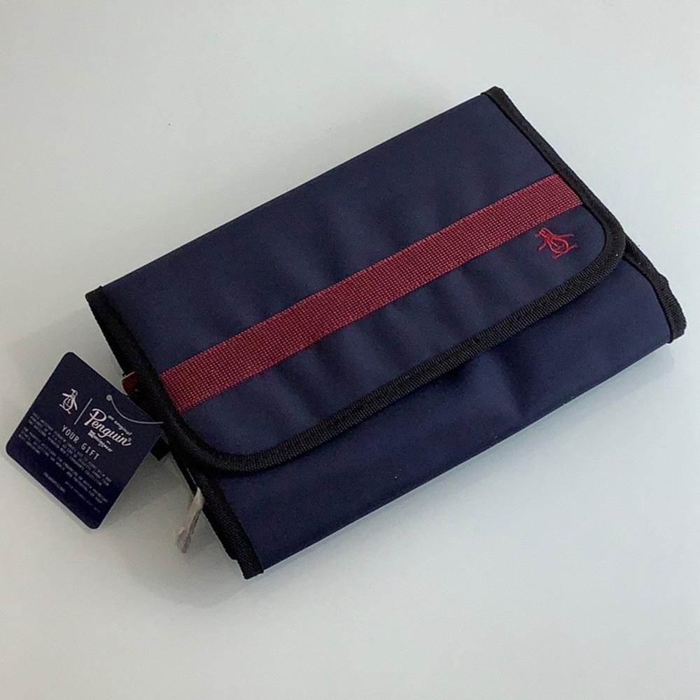 Original Penguin hanging toiletry bag travel kit NWT